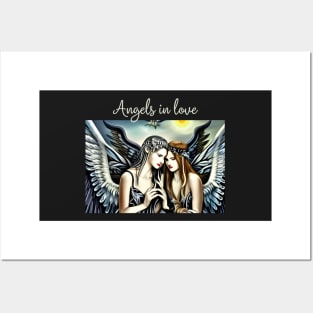 Angels in love Posters and Art